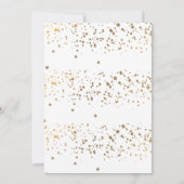 金ゴールド50誕生祝い 招待状 (裏面)