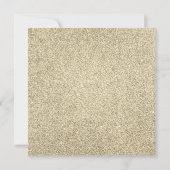 金ゴールド50thバースデーパーティーディスコボール 招待状 (裏面)