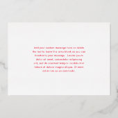 金ゴールド6写真フォトコラージメリークリスマス 箔シーズンカード (裏面)