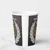 金ゴールド60結婚周年記念ダイヤモンドローレルテープ 紙コップ (右)