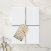 金ゴールド60誕生日サンキューグラムライト ギフトタグ (より糸付き)