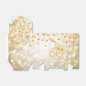 金ゴールド60誕生日サンキューユキュフローラ灯 フェイバーボックス (折り畳みなし)