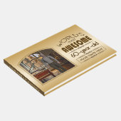 金ゴールド60誕生日ワールド最高ののカスタムフォトフレーム ゲストブック (コーナー)