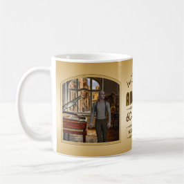 金ゴールド60誕生日ワールド最高ののカスタムフォトフレーム コーヒーマグカップ