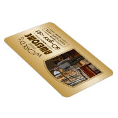 金ゴールド60誕生日ワールド最高ののカスタムフォトフレーム マグネット (右側)