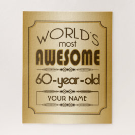 金ゴールド60誕生祝いワールドファブラス ジグソーパズル