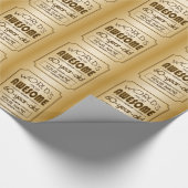 金ゴールド60誕生祝いワールドファブラス ラッピングペーパー (角)