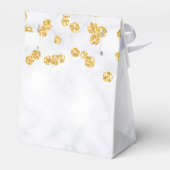 金ゴールド60th誕生日サンキューユーフローラ大理石 フェイバーボックス (裏面サイド)