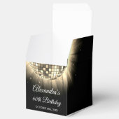 金ゴールド60th Birthday Party 70's Disco Ball フェイバーボックス (オープン)