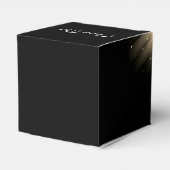 金ゴールド60th Birthday Party 70's Disco Ball フェイバーボックス (裏面サイド)