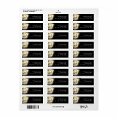 金ゴールド60th Birthday Party 70's Disco Ball ラベル (フルシート)