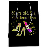 金ゴールド60YRSオールド&素晴らしいDIVA ミディアムペーパーバッグ (正面)