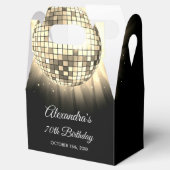 金ゴールド70thバースデーパーティー70のディスコボール フェイバーボックス (オープン)