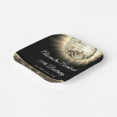 金ゴールド70thバースデーパーティー70のディスコボール ペーパープレート (傾斜あり)