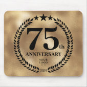 金ゴールド75周年記念事業 マウスパッド (正面)