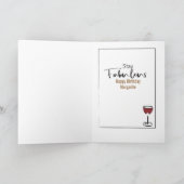 金ゴールド80エレガントクラス誕生日カード カード (内部)