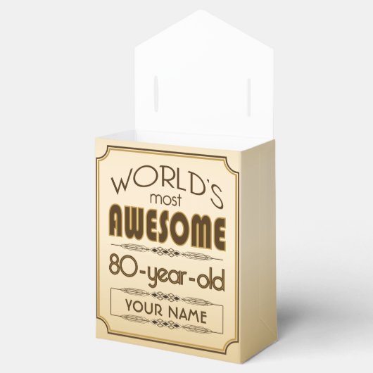 金ゴールド80誕生祝いワールドファブラス フェイバーボックス (オープン)