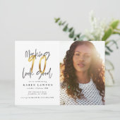 金ゴールド90は良い写真の誕生日の招待に見える (スタンド正面)