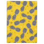 金ゴールド|のパイナップルはあなたの名前を加えます クリップボード (裏面)