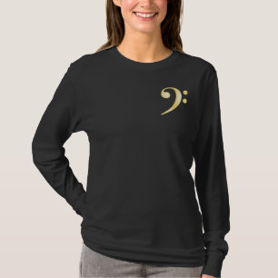 "金ゴールド"のヘ音記号 Tシャツ