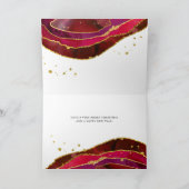 金ゴールド|の幸せな休日の魅力的で赤いGeode シーズンカード (内部)