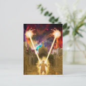 金ゴールド?- （はがき） ポストカード (スタンド正面)