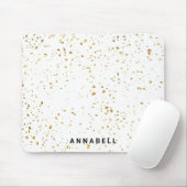 金ゴールド（ばちゃばちゃ）跳ねる、モダンサロンマウスパッド マウスパッド (マウス)