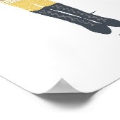 金ゴールド「やめNever Your Daydream」引用文ポスター ポスター (角)