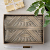 金ゴールド、アールヌーボーのアール・デコ、ヴィンテージ、エレガントな上品VI 薄葉紙 (ギフト)