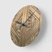 金ゴールド,アールヌーボー，アートデコ，ヴィンテージ，シックエレガント, ラウンド壁時計 (傾斜)