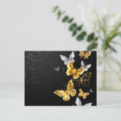 金ゴールド インビテーションポストカード (スタンド正面)