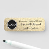 金ゴールド エレガント 名札 (インサイチュ)