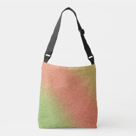 金ゴールド – オレンジ – 緑のグラデーショングリッタークロス体バッグ クロスボディバッグ