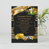 金ゴールド・オン・ブラック、アール・デコ・ブランチの発表 招待状 (スタンド正面)