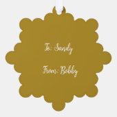 金ゴールド オーナメントカード (裏面)