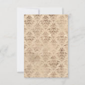 金ゴールド&カッパーヴィンテージシックキンセアニラ 出欠カード (裏面)