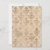 金ゴールド&カッパーヴィンテージシックキンセアニラ 招待状 (裏面)