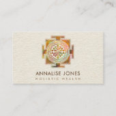 金ゴールド&カラースリヤントラ/スリチャクラ 名刺 (正面)