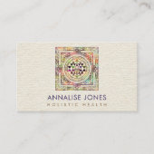 金ゴールド&カラースリヤントラ/スリチャクラ 名刺 (正面)