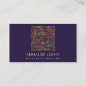 金ゴールド&カラースリヤントラ/スリチャクラ 名刺 (正面)