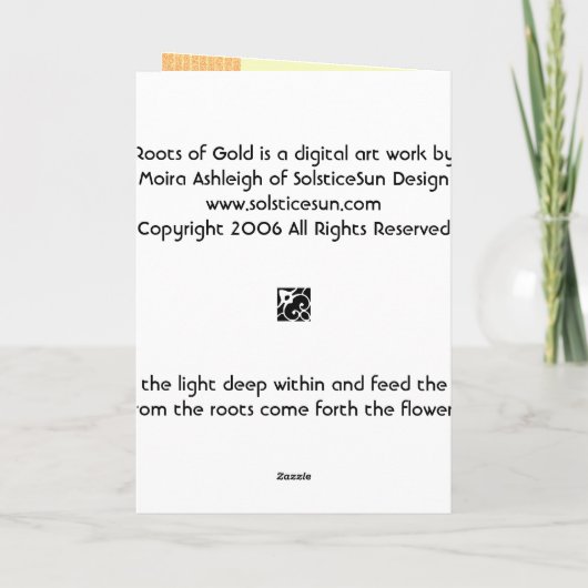 金ゴールド カード (裏面)