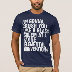 金ゴールド: ガラスゴーレムの脅威 Tシャツ