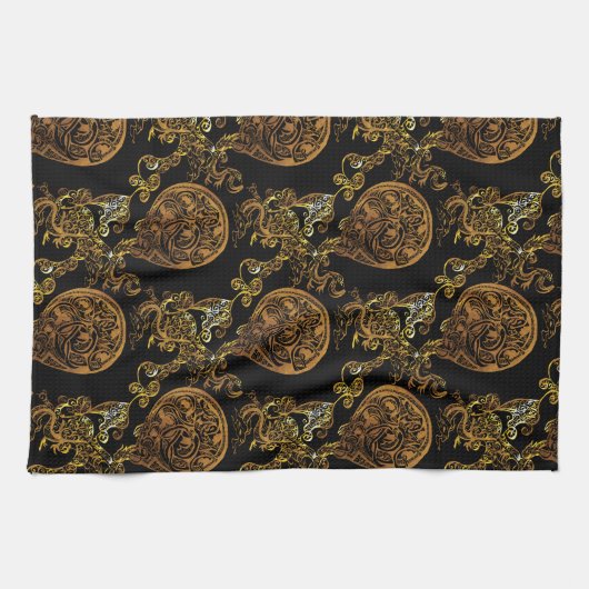 金ゴールド キッチンタオル (横)