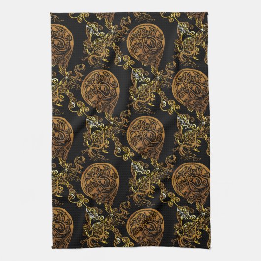 金ゴールド キッチンタオル (縦)