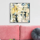 金ゴールド – キャンバス印刷 キャンバスプリント (インサイチュ (リビング))