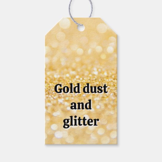 金ゴールド ギフトタグ (正面)