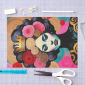 金ゴールド・クラウン・デコpageを持つ人 薄葉紙 (クラフト)