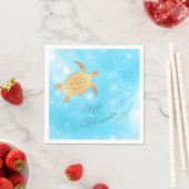 金ゴールド |クリスマスハワイアン | スタンダードカクテルナプキン (インサイチュ)