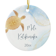 金ゴールド |クリスマスハワイアン |家族の写真