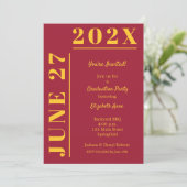 金ゴールド・クリムゾン卒業党 招待状 (スタンド正面)